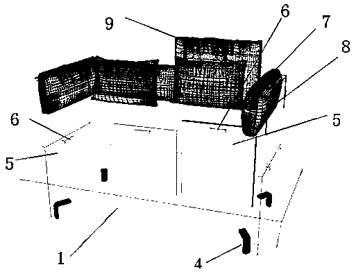 A furniture with functions of sofa and bed