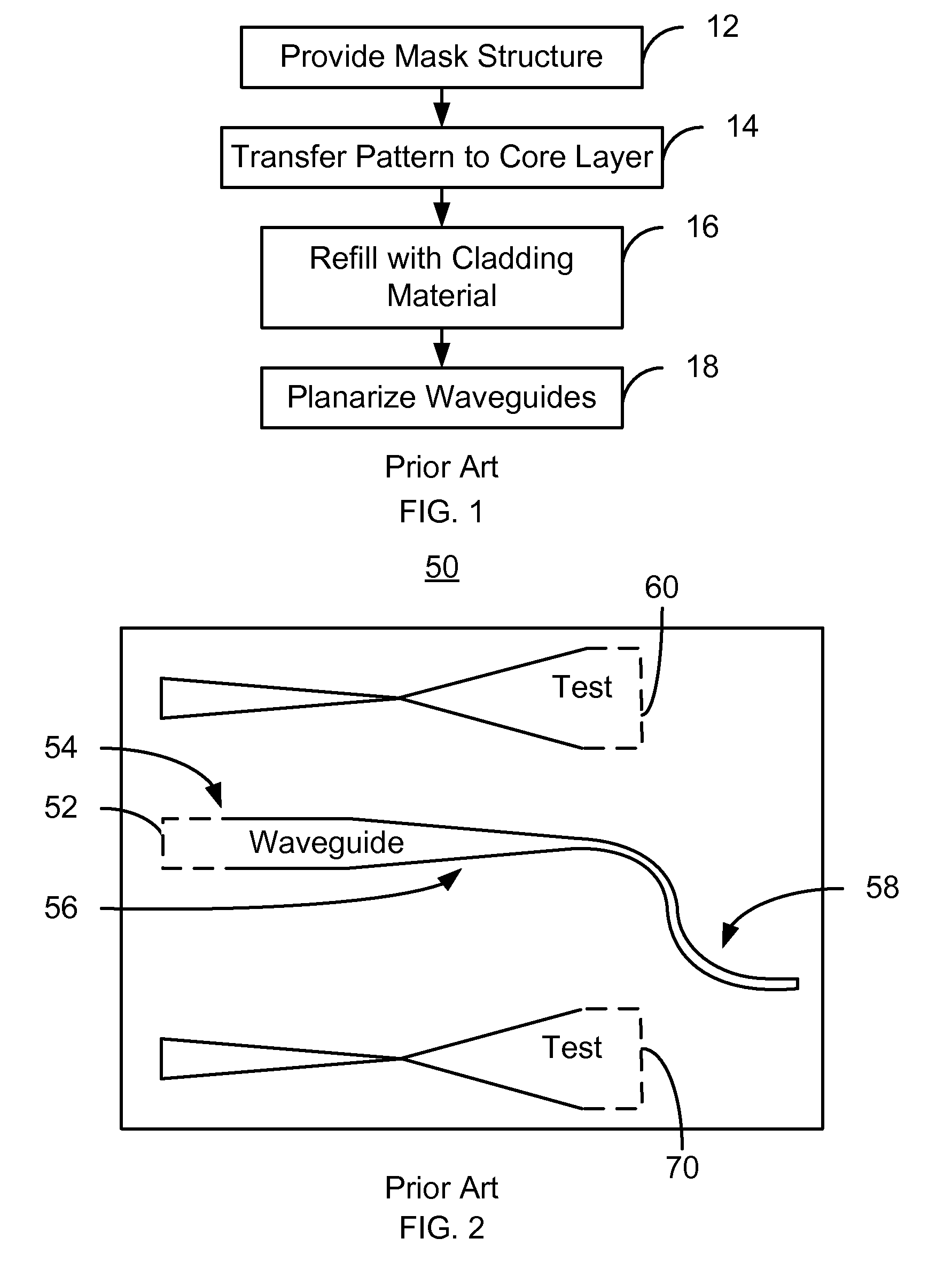 Method and system for manufacturing tapered waveguide structures in an energy assisted magnetic recording head