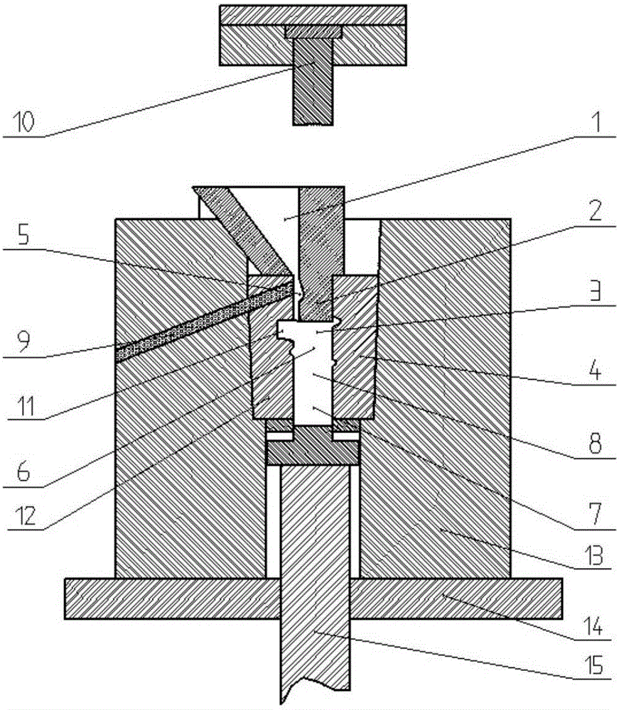 Preparation device and method for composite plate hammer