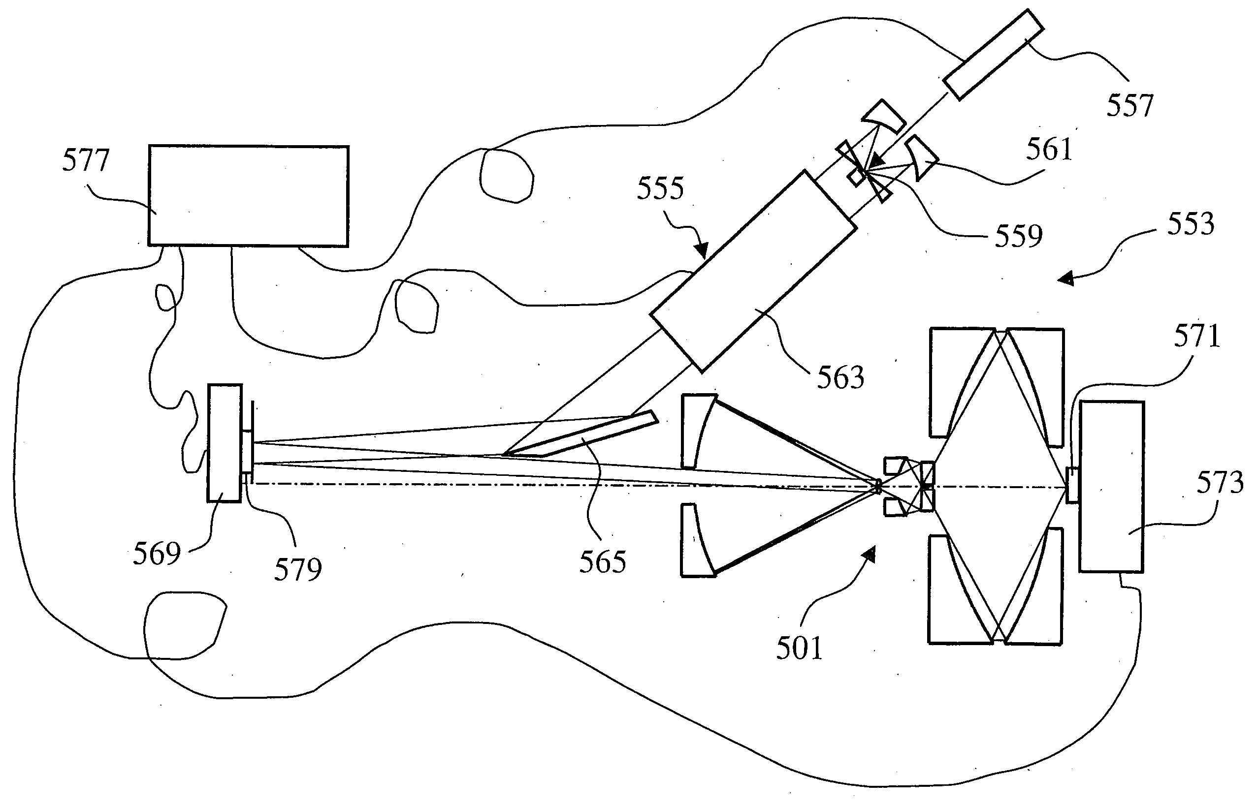 Objective with pupil obscuration