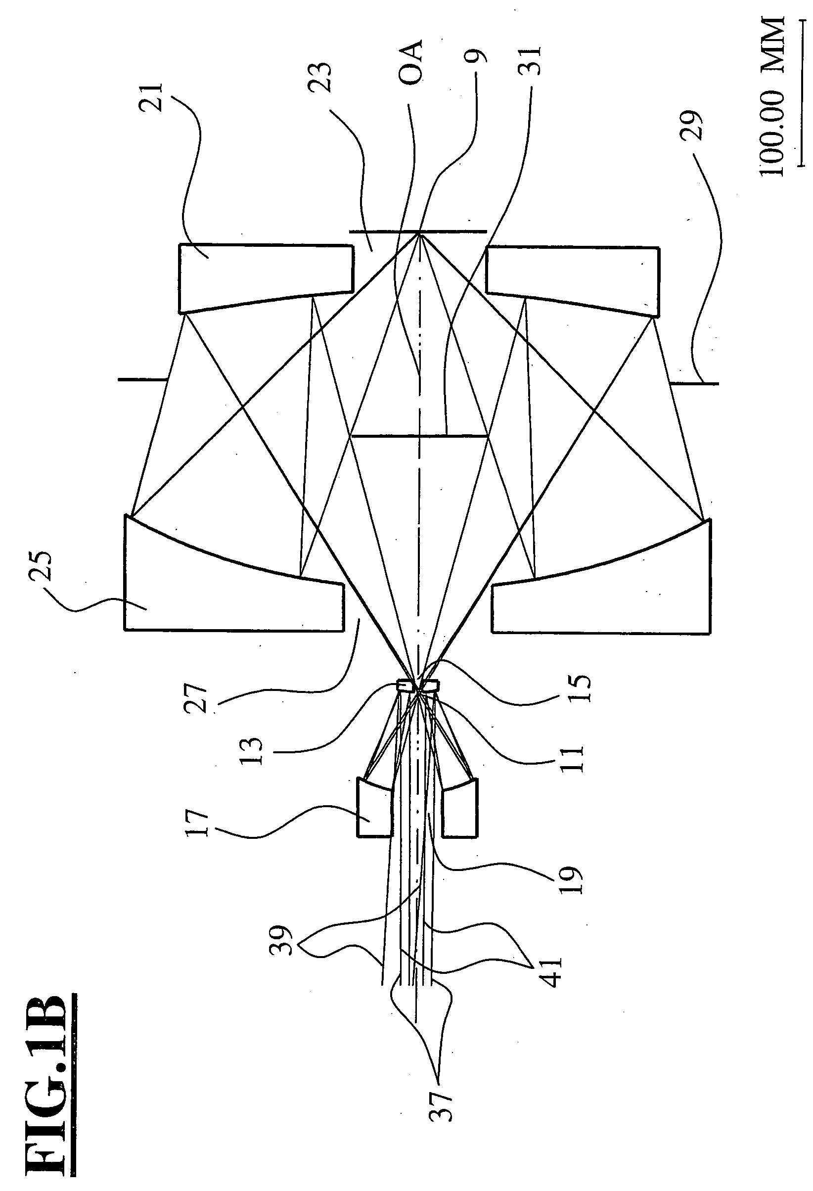 Objective with pupil obscuration