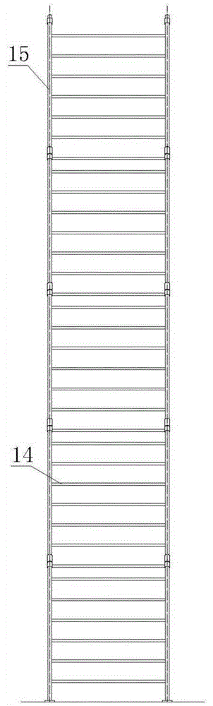 Indoor sectional insulating ladder for transformer substation