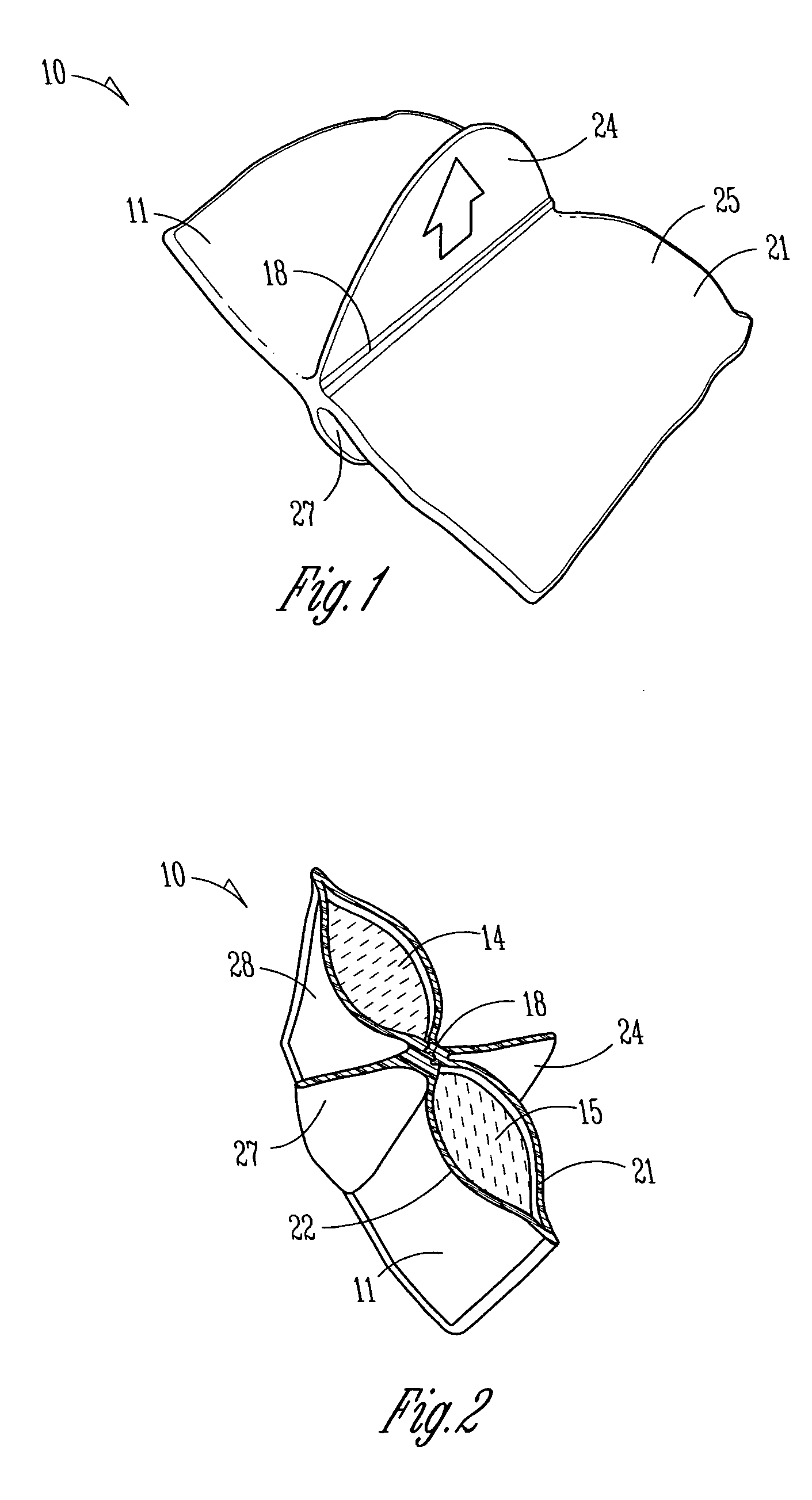 Package for segregating and mixing substances