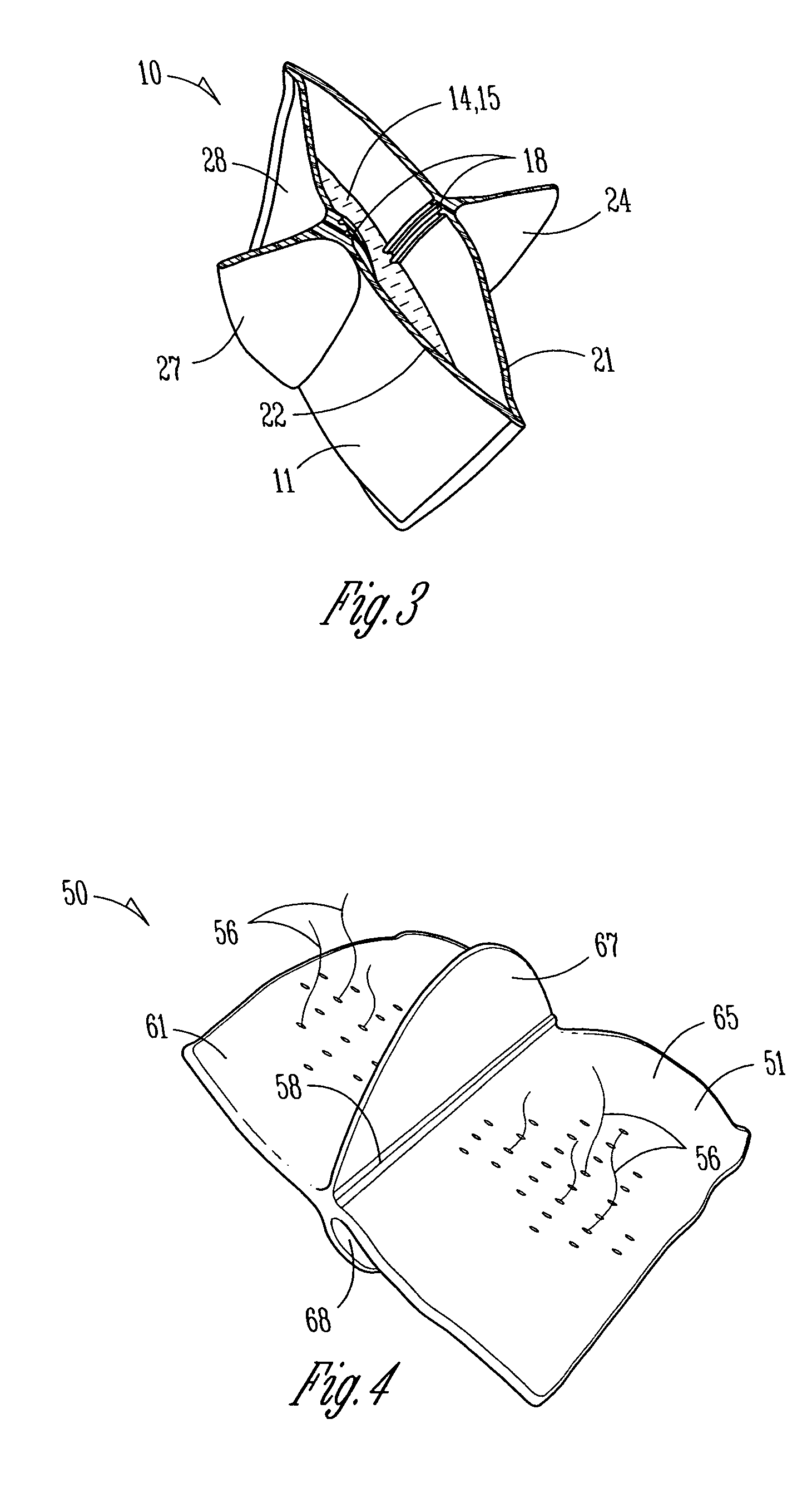 Package for segregating and mixing substances