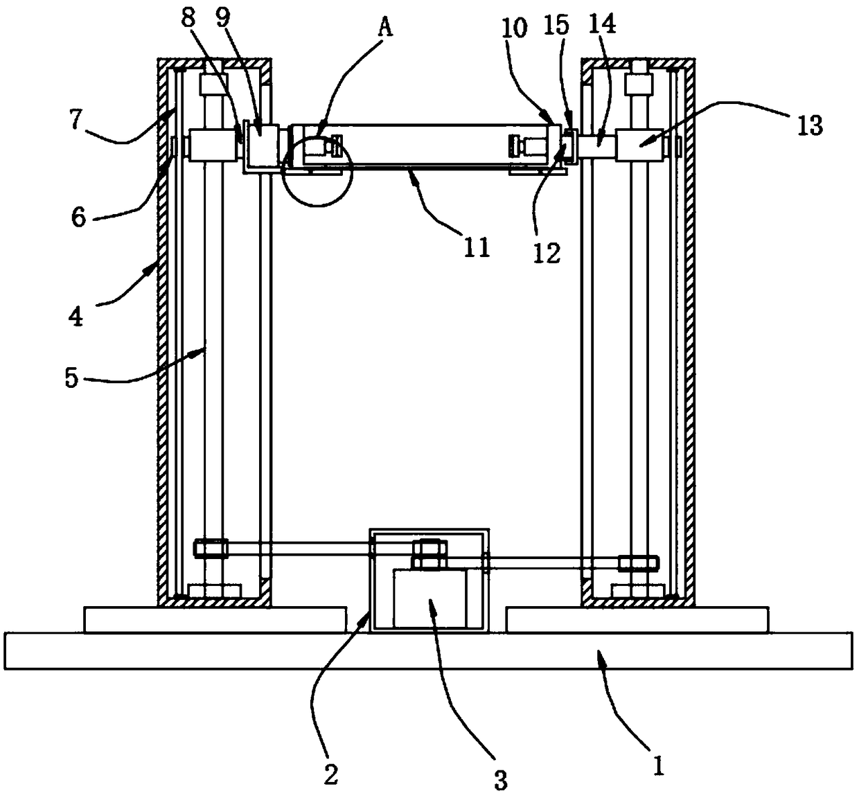 Auxiliary lifting device for vehicle wheel hub machining