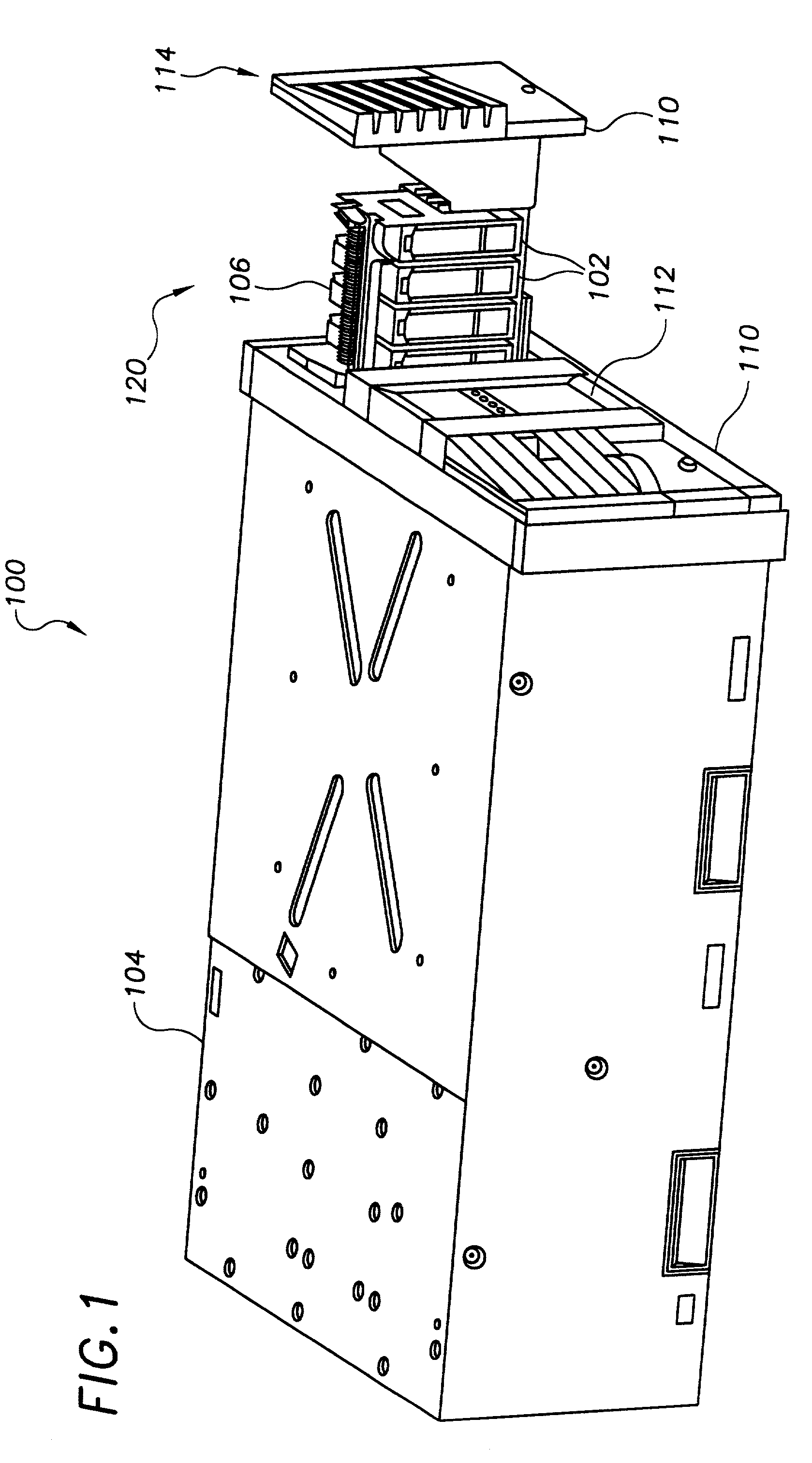 Removable media storage method and device for a data storage system