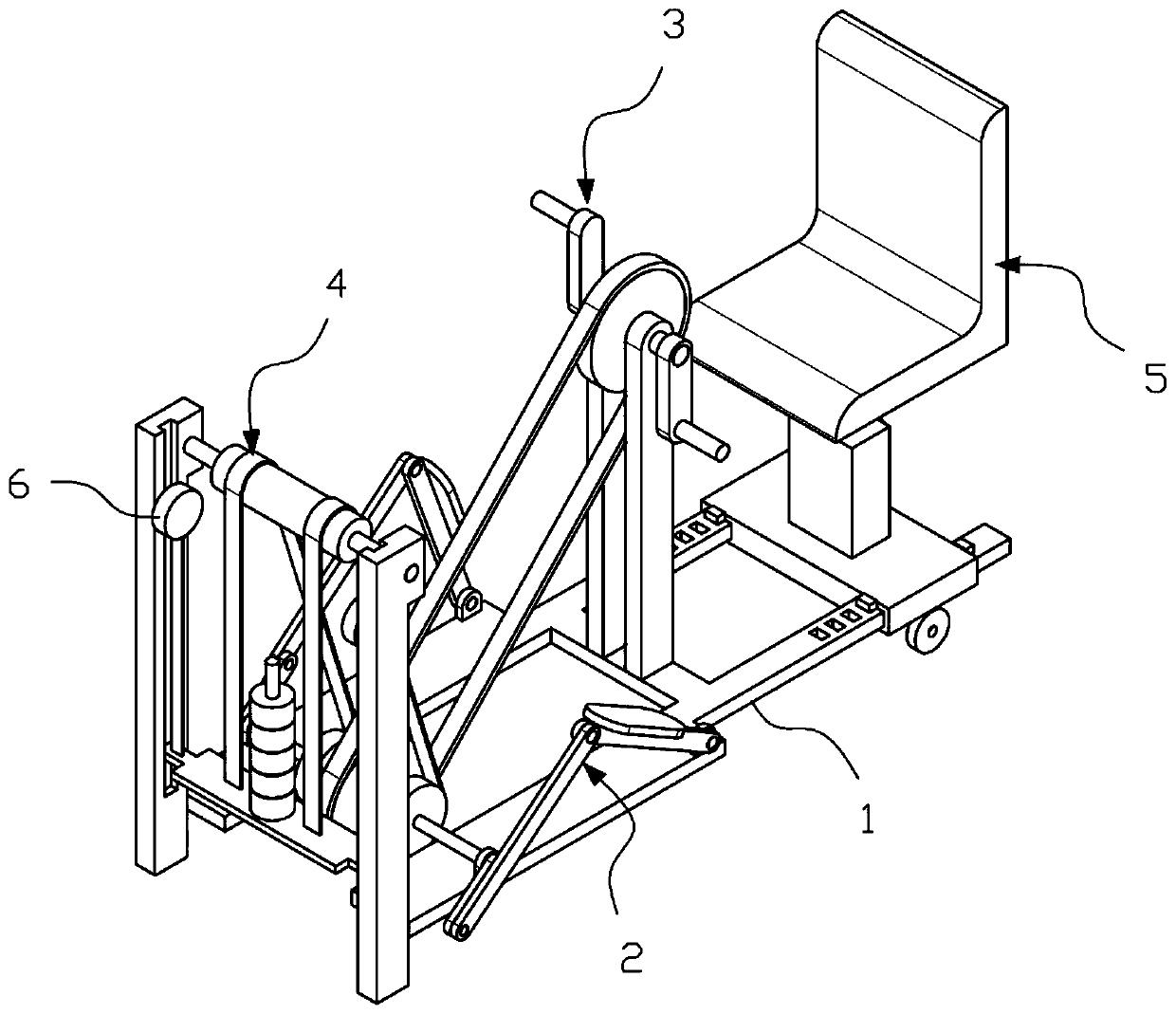 Four-limb linkage type rehabilitation training device