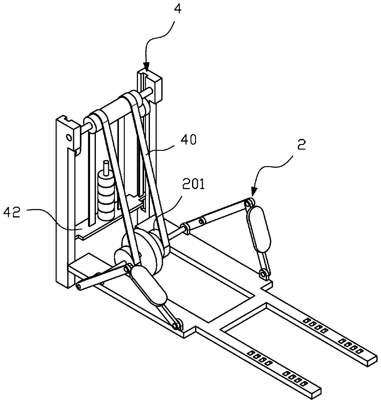 Four-limb linkage type rehabilitation training device