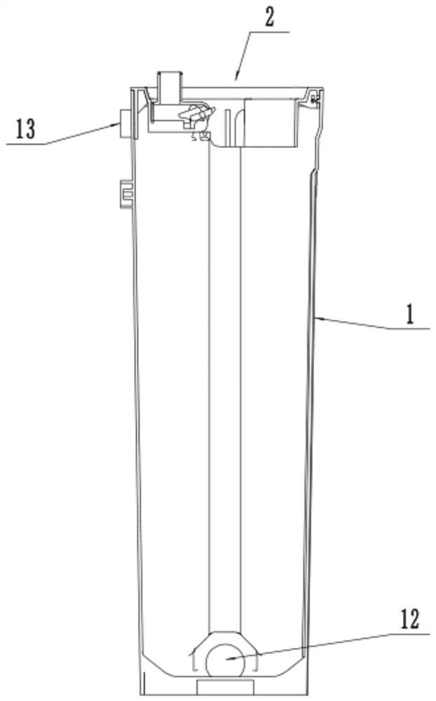 Flat mop cleaning barrel and cleaning tool