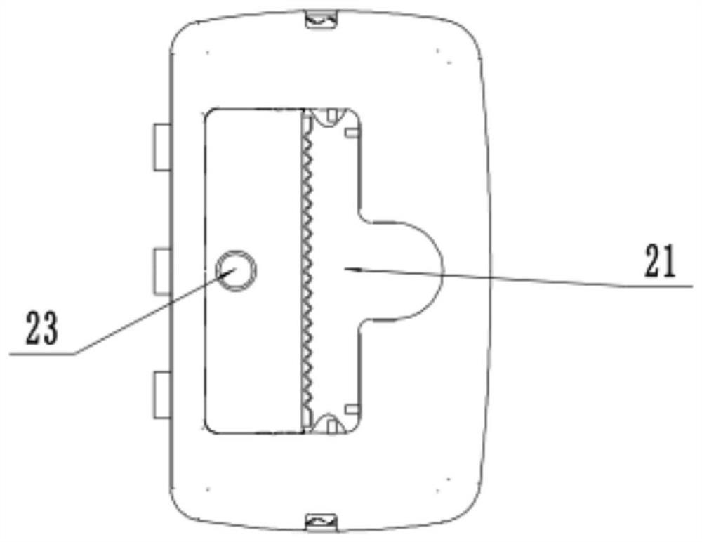 Flat mop cleaning barrel and cleaning tool