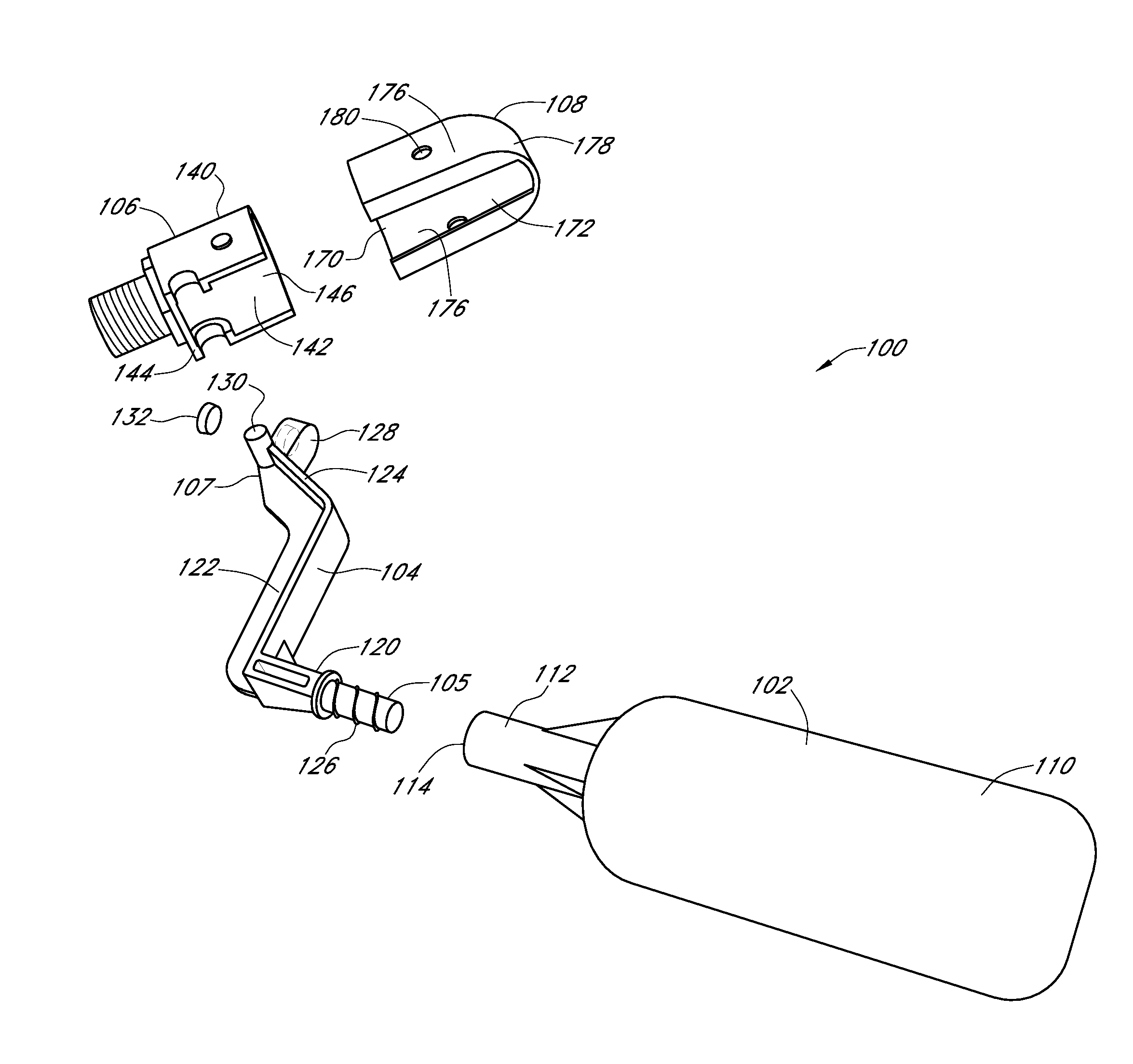 Water valve for animal waterer permitting assembly without tools