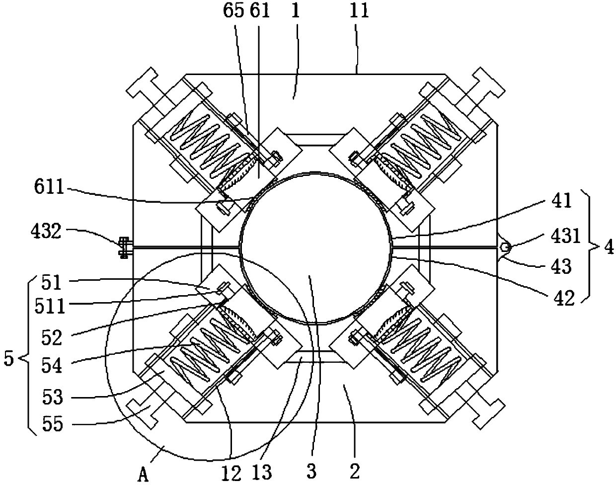 Telegraph pole climbing device