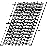 A pulverizer sieve with double-sided grooves and holes in the steel plate