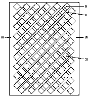 A pulverizer sieve with double-sided grooves and holes in the steel plate