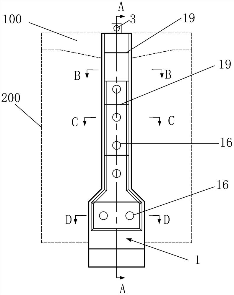 Prefabricated T-beam end formwork and anchor sealing construction process