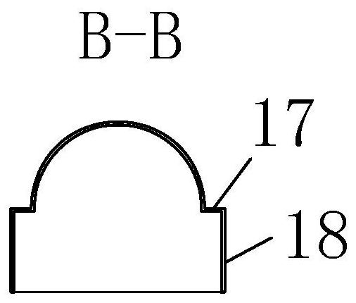 Prefabricated T-beam end formwork and anchor sealing construction process