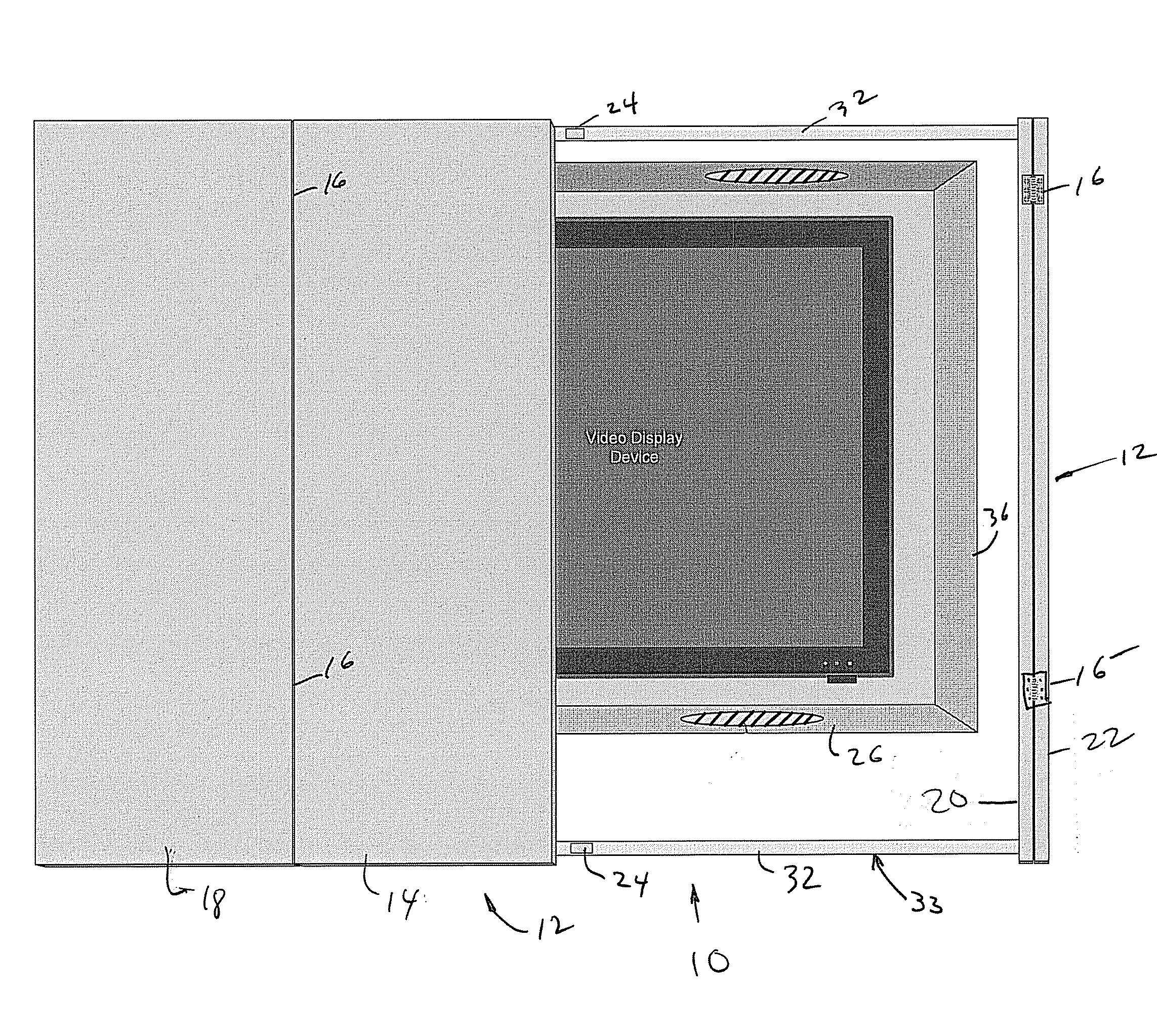 Artistic Flat Panel Concealment Screen