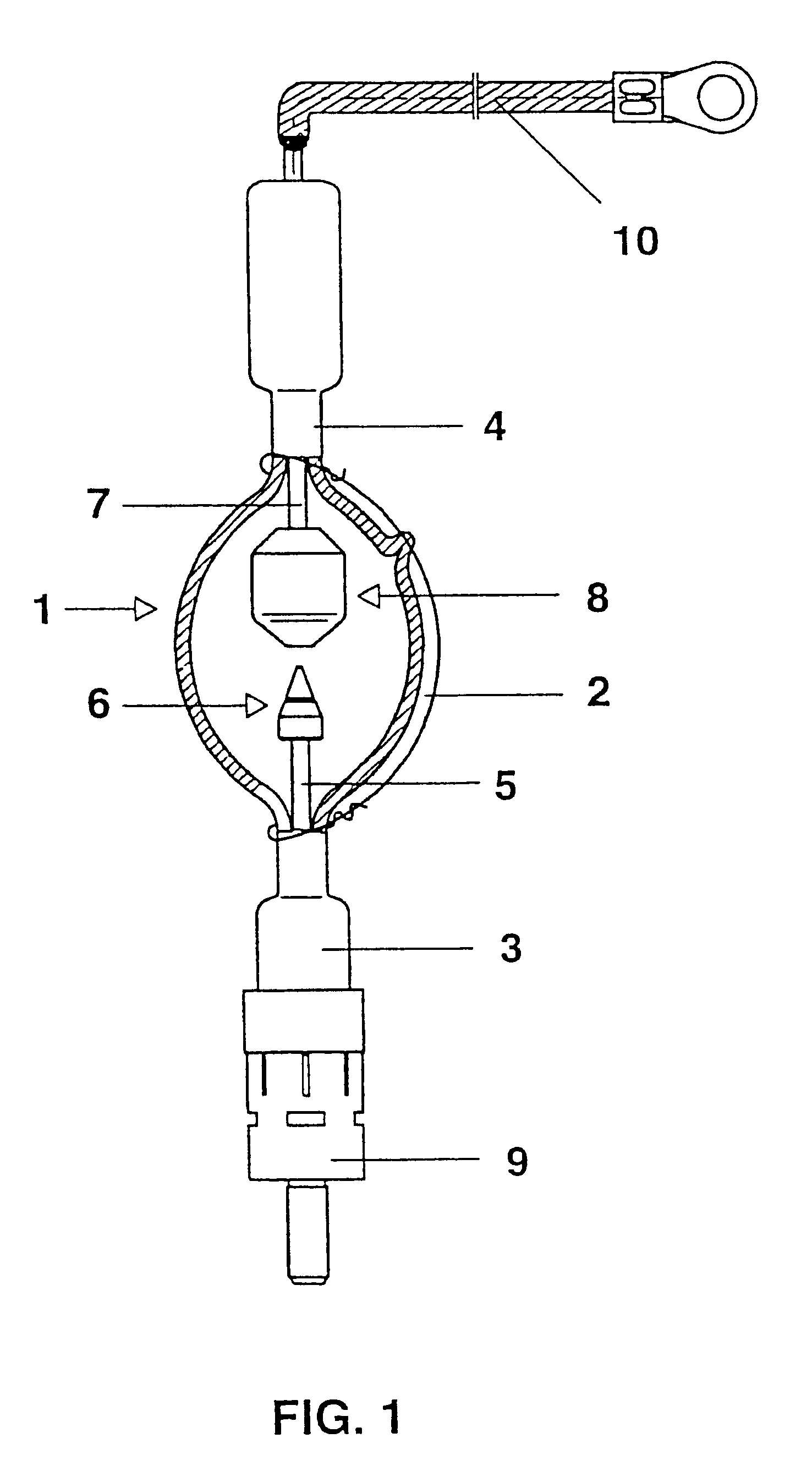 Short-arc high-pressure discharge lamp for digital projection technologies