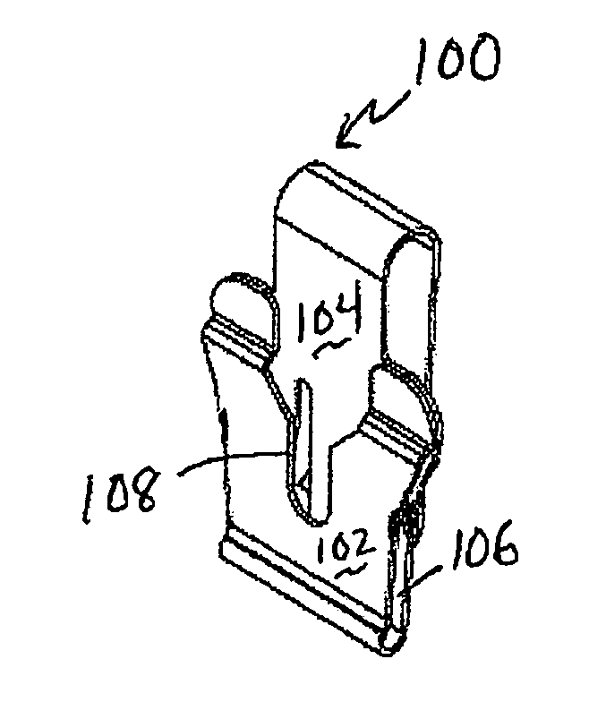 One-piece connecting or fastening apparatus inexpensively and simply manufactured