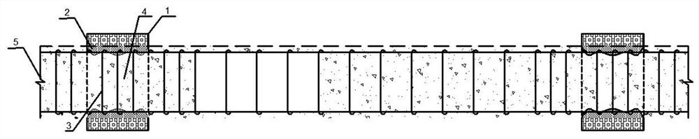 A method for demolishing concrete in a frame structure to be dismantled by pre-moisture heat blasting