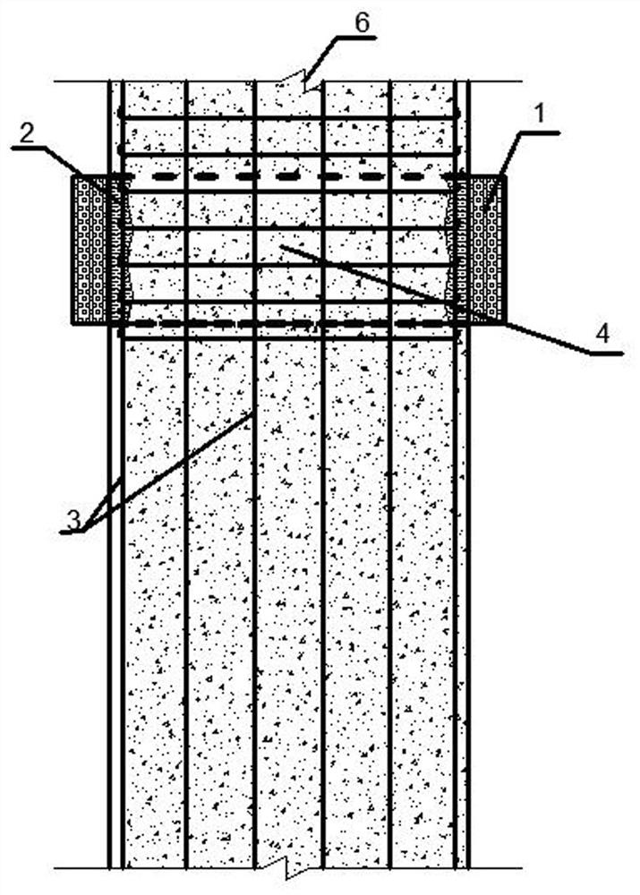 A method for demolishing concrete in a frame structure to be dismantled by pre-moisture heat blasting