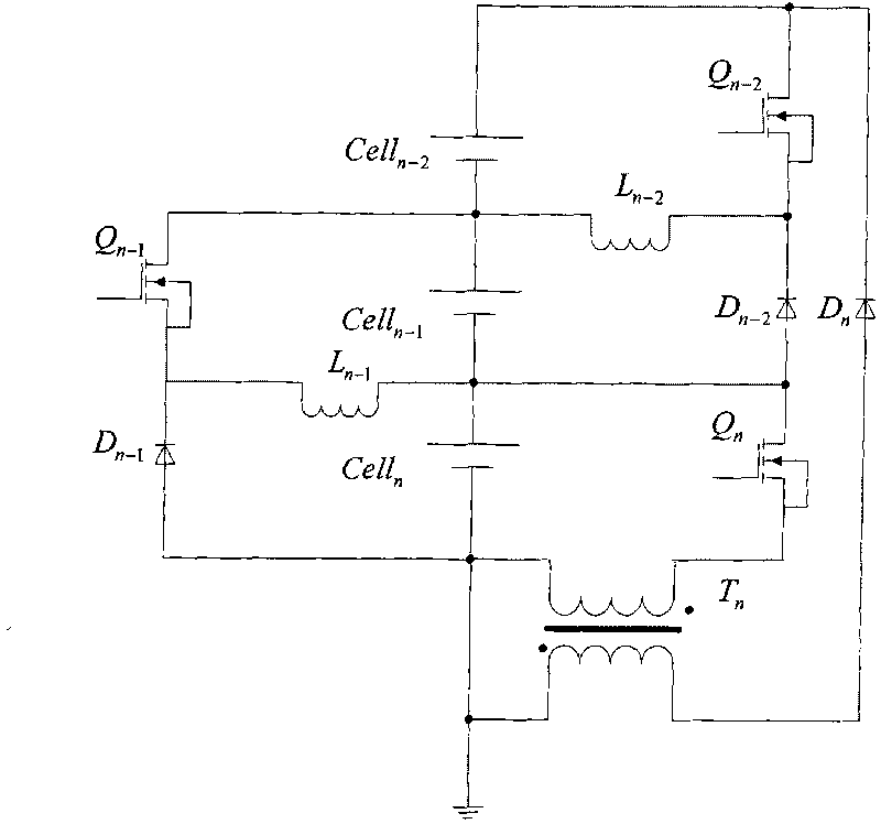 Series battery equalizing equipment