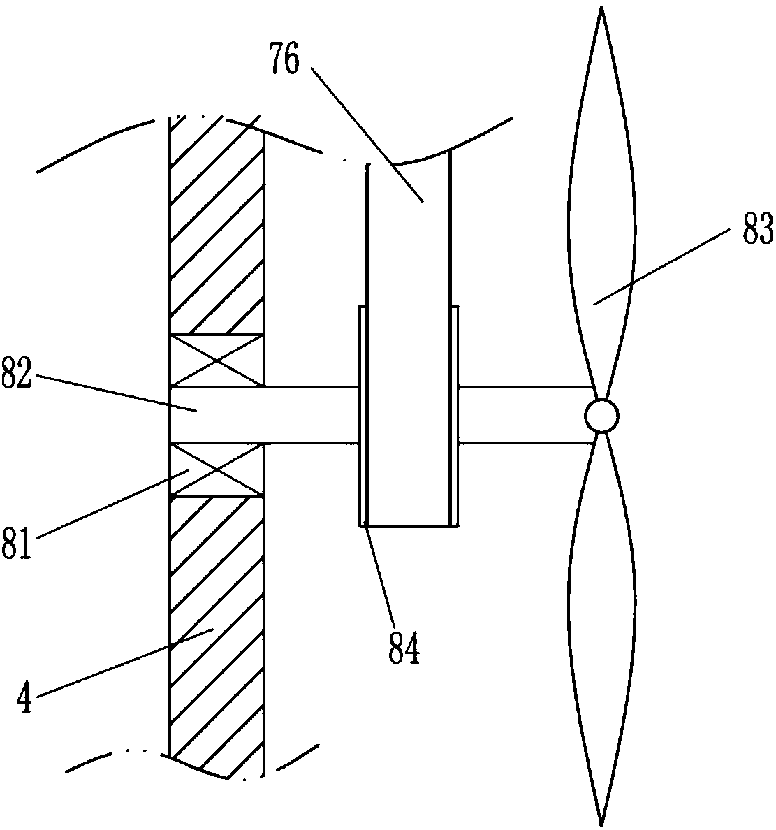 Scrap iron recycling device for milling machine