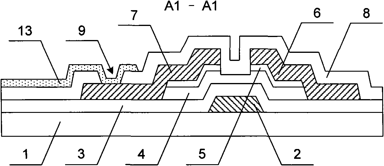 TFT-LCD (Thin Film Transistor Liquid Crystal Display) array base plate and manufacturing method thereof