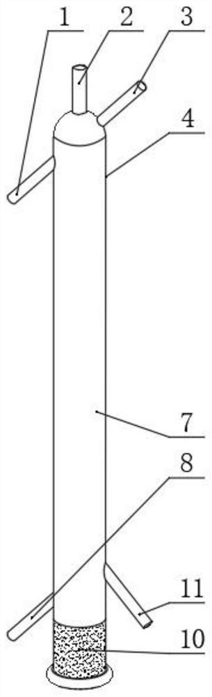 Mercury reduction reaction gas-liquid separation device for high-precision mercury isotope determination and use method