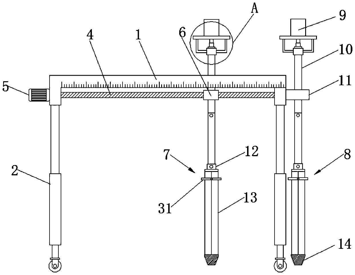 Multifunctional soil sample collecting equipment