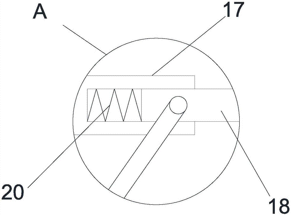 Efficient raw material mixing device for feed production