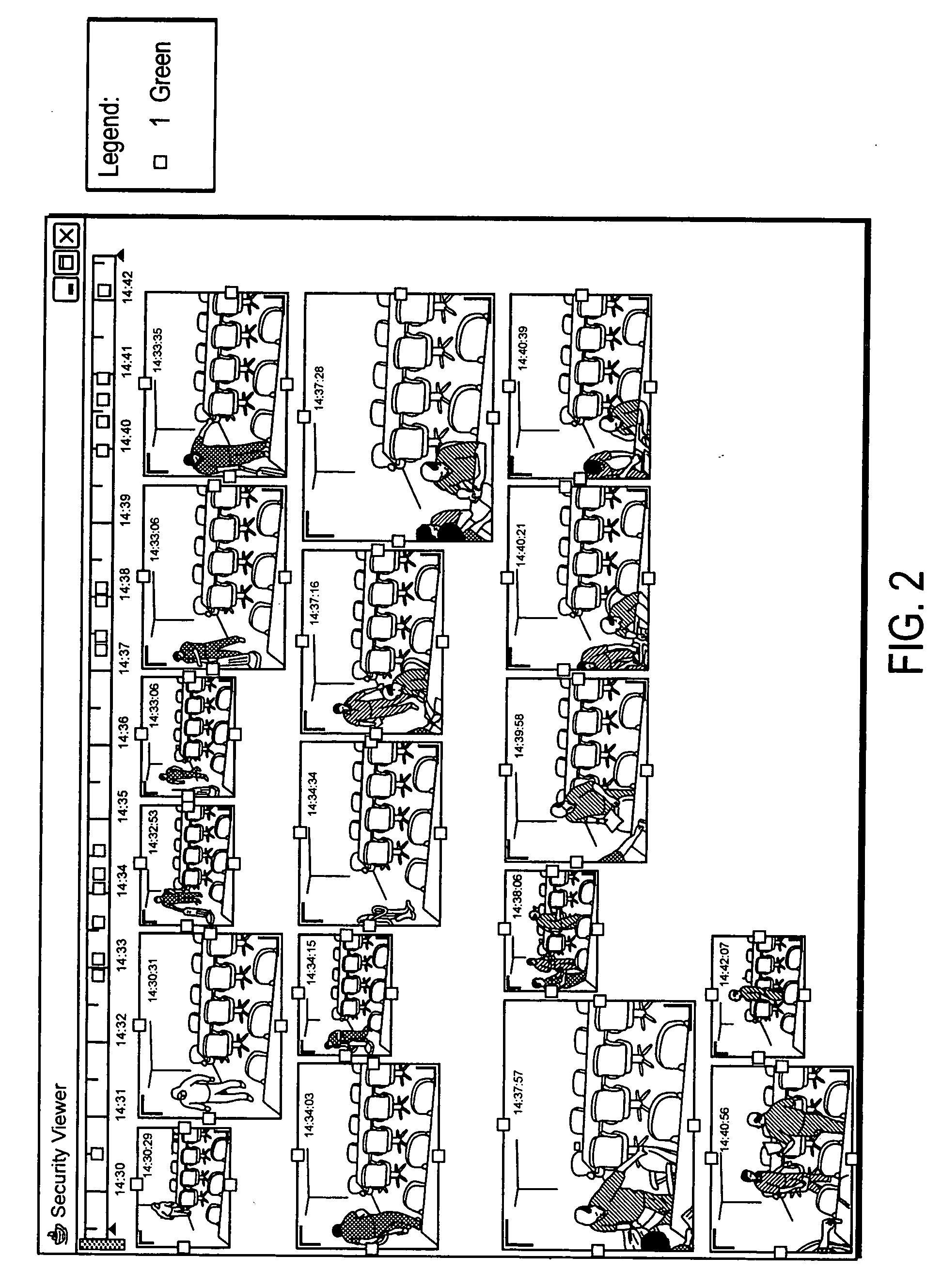 Method and system for analyzing fixed-camera video via the selection, visualization, and interaction with storyboard keyframes