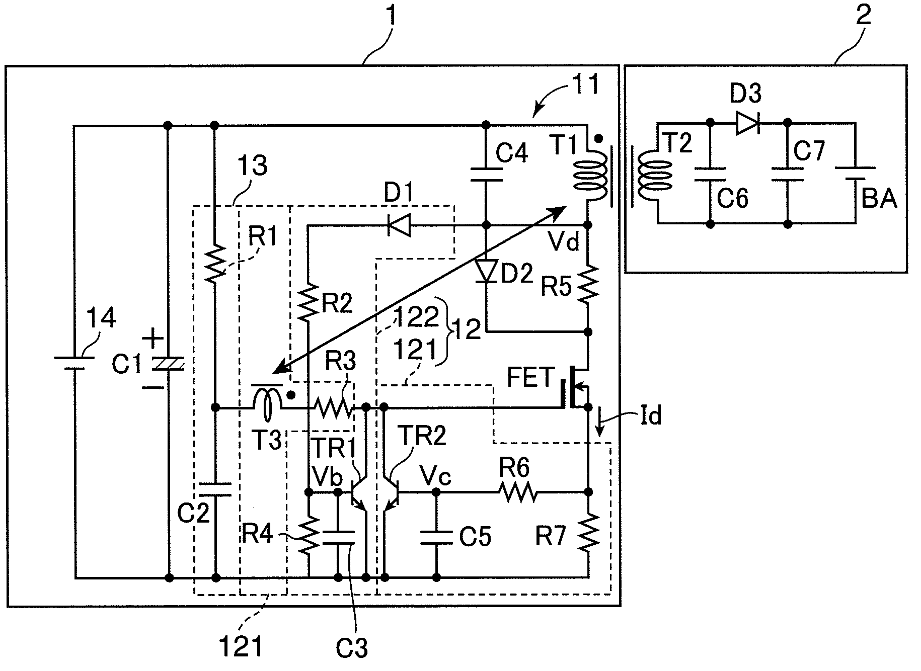 Contactless power transmission circuit