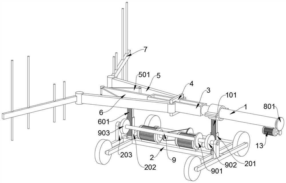 An antenna bracket for electronic product testing equipment