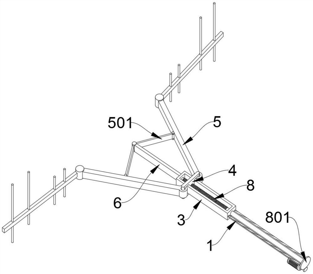 An antenna bracket for electronic product testing equipment