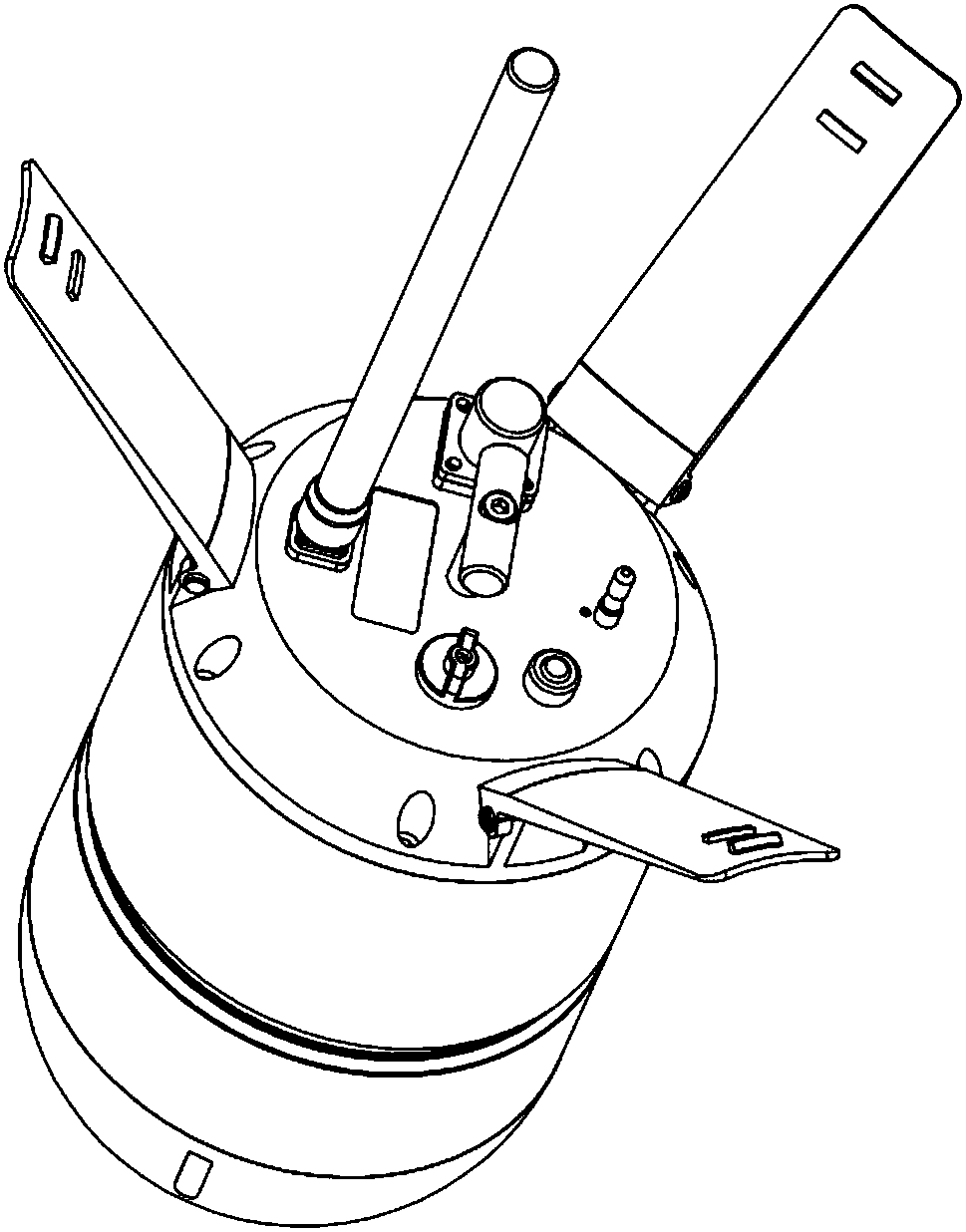 Ocean wave height measuring device