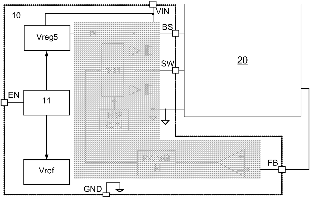 High-voltage enabling circuit for DC-DC converter