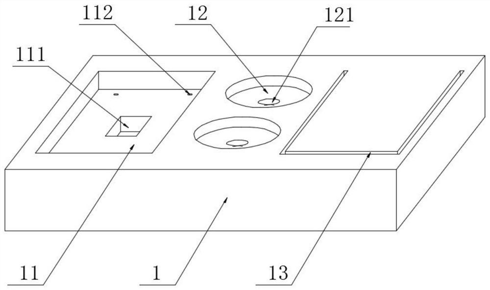 Blood sampling and assaying integrated inspection device for inspection department