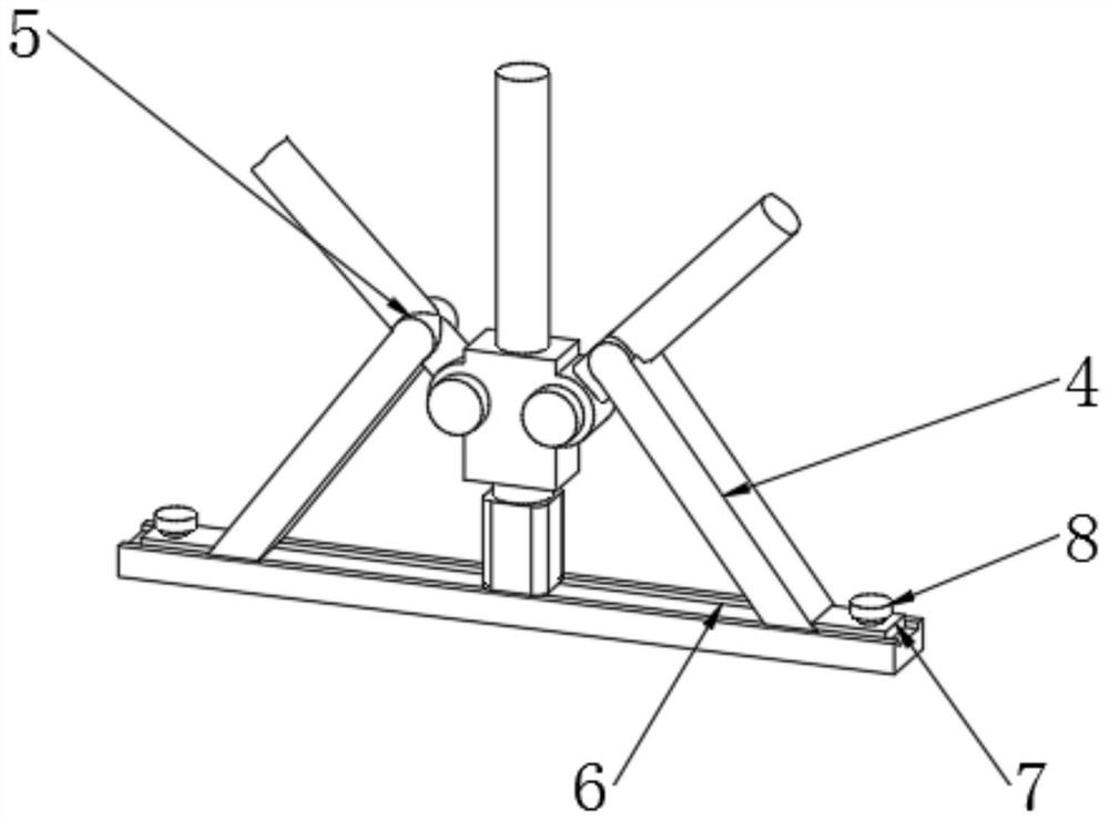 Tunnel arch support device for tunnel construction