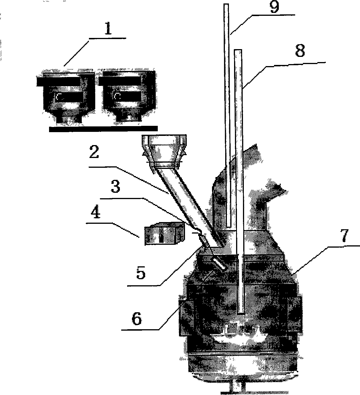 Whole process dynamic monitoring method for converter steel melting