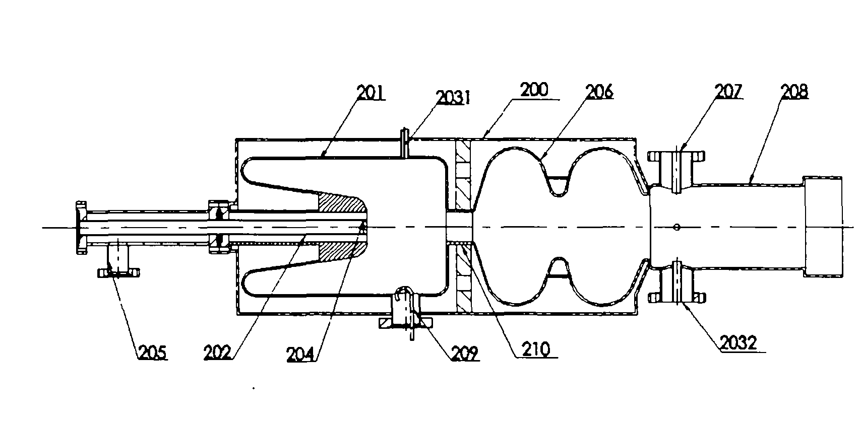 Major structure of dual-mode superconductive photocathode injector