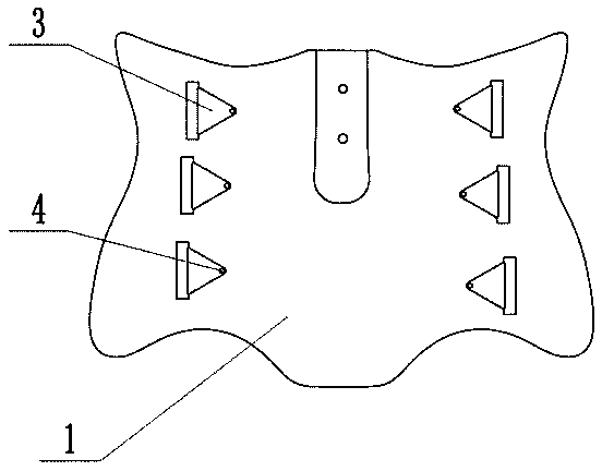 Massaging type thoracolumbar spine fixing brace