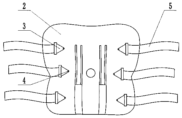 Massaging type thoracolumbar spine fixing brace