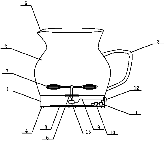 Electric egg beater taking solar cell as power supply source