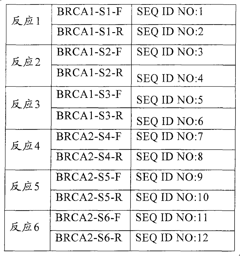 Six pairs of primers for the detection of breast cancer related loci