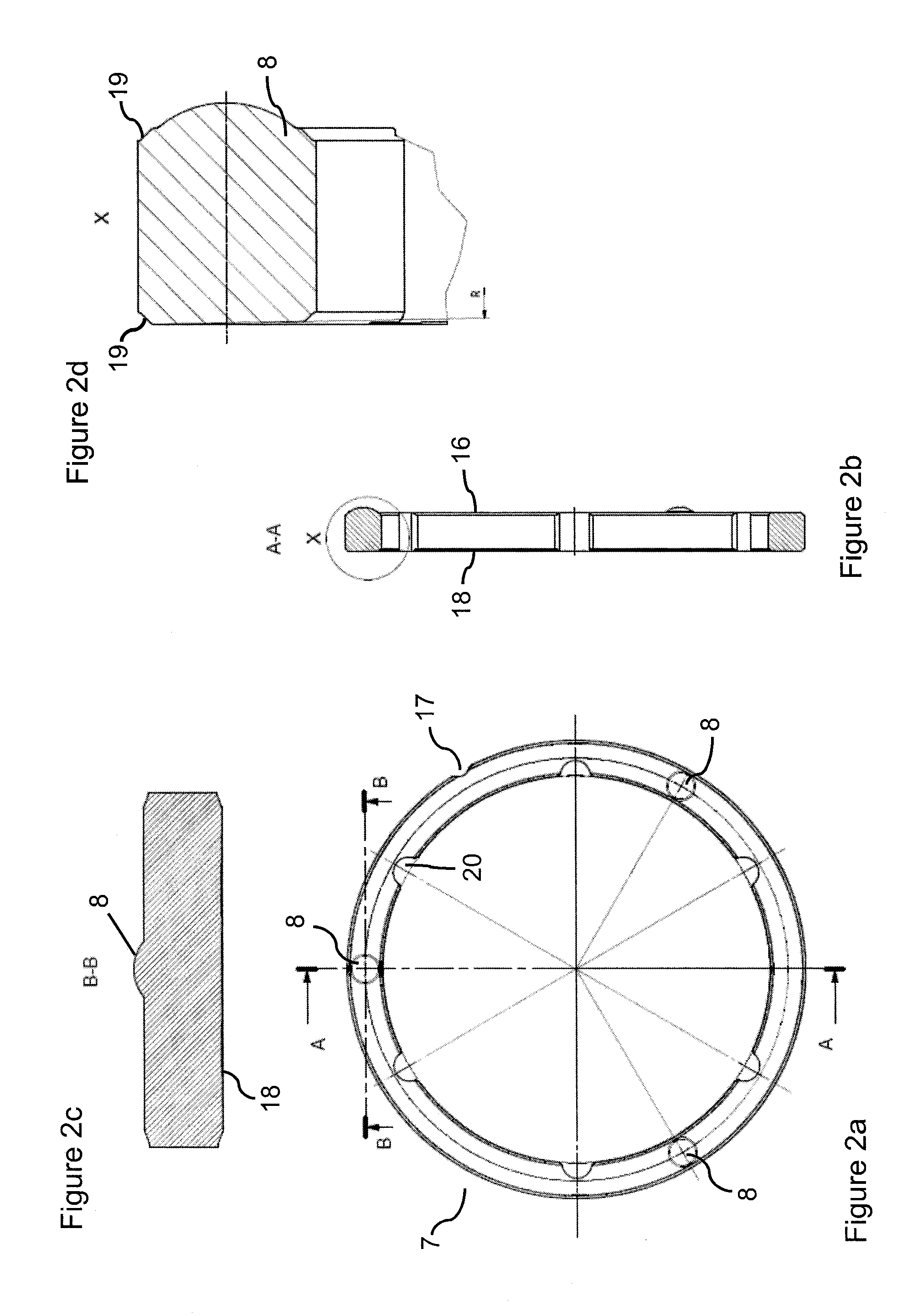 Wear-resistant separating device for removing sand and rock particles