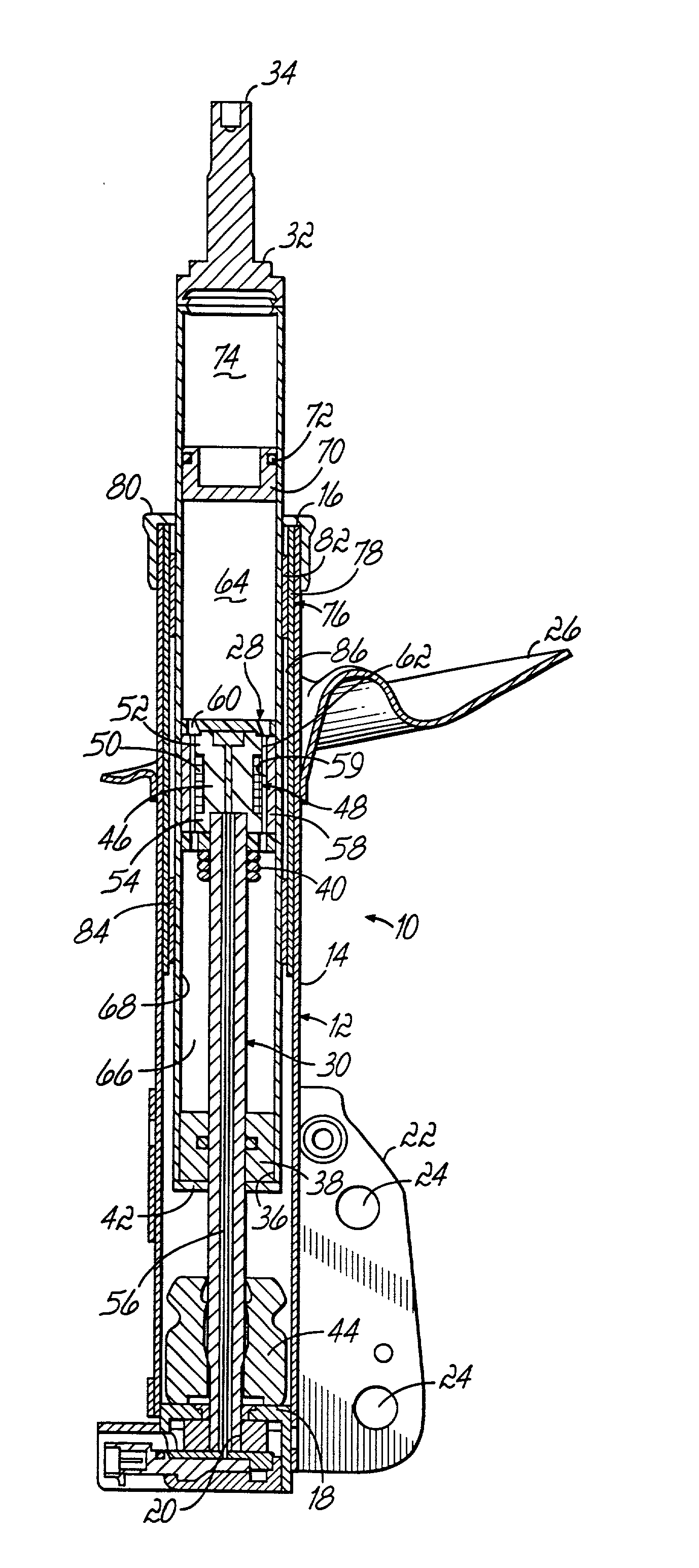 Magneto-rheological damper with ferromagnetic housing insert