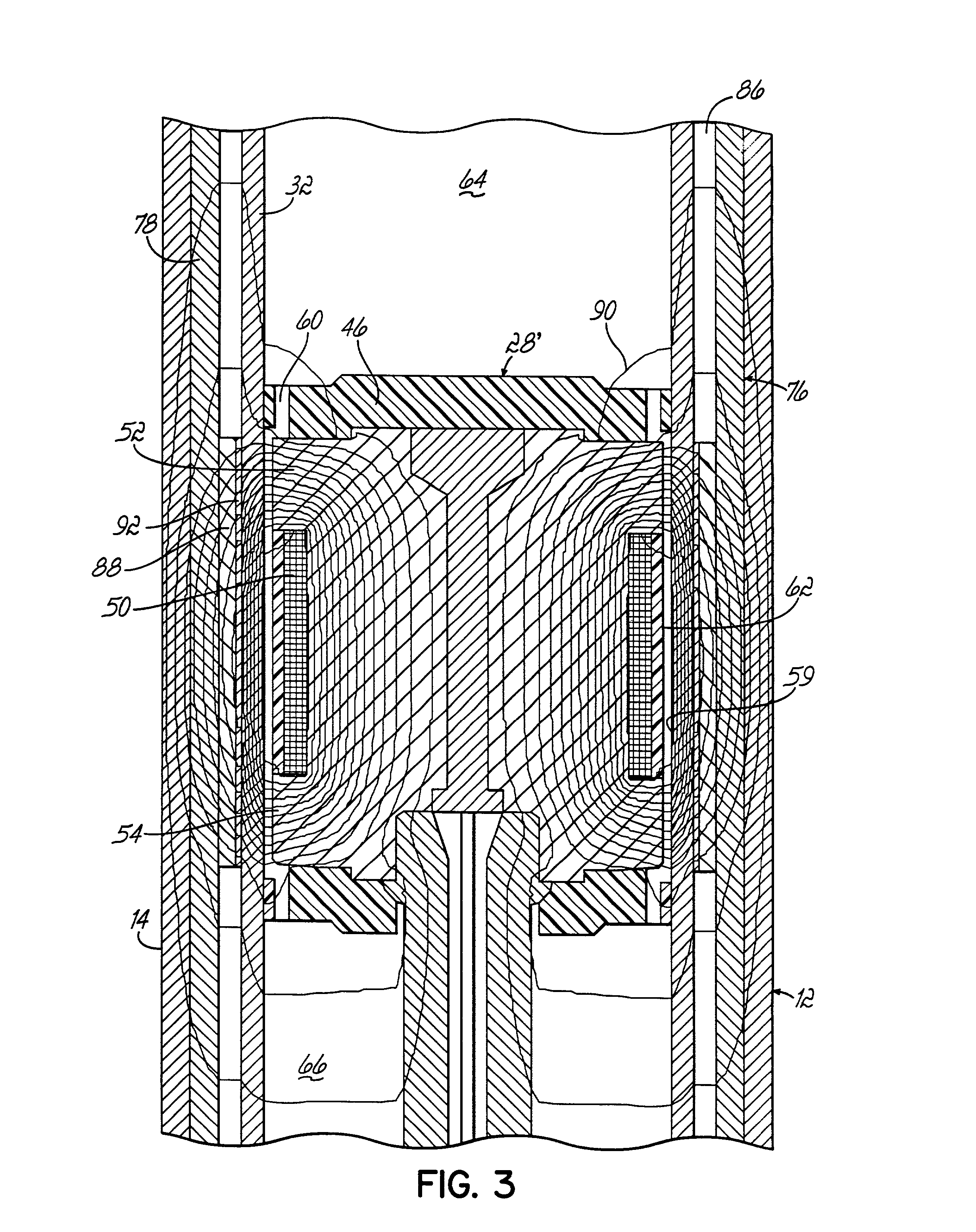 Magneto-rheological damper with ferromagnetic housing insert