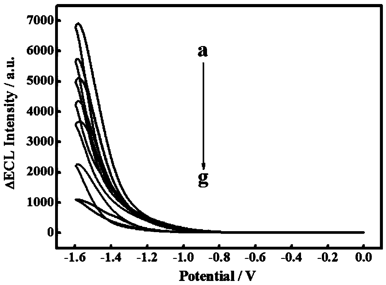 Electrochemiluminescence method for detecting catechol