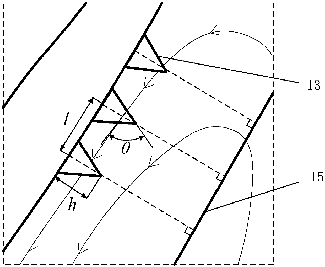 Design method of impeller blade drag reduction micro-texture